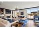 Spacious lobby with comfortable seating and a fireplace at 270 17Th Nw St # 809, Atlanta, GA 30363