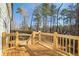 Wooden deck overlooking a wooded backyard at 56 Veranda Walk, Dallas, GA 30157