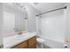 Clean bathroom with tub, shower, and updated vanity at 6977 Gallant Se Cir # 8, Mableton, GA 30126