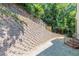 Landscaped backyard with retaining wall and fence providing privacy at 630 Darlington Commons Ne Ct, Atlanta, GA 30305