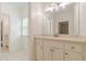 Simple bathroom with white vanity and tile flooring at 630 Darlington Commons Ne Ct, Atlanta, GA 30305