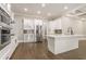 Modern kitchen with white cabinets, stainless steel appliances, and large island at 630 Darlington Commons Ne Ct, Atlanta, GA 30305
