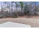 Large backyard with patio and wooded area at 1029 Chaterly Ct, Riverdale, GA 30296