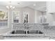 Kitchen sink with granite countertop and modern faucet at 1029 Chaterly Ct, Riverdale, GA 30296