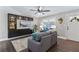 Cozy living room featuring hardwood floors at 1207 Eastview Ne Rd, Conyers, GA 30012