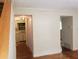 View into kitchen from living room, simple and functional at 345 Lexington Dr, Lawrenceville, GA 30046