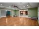 Finished basement recreation area with hardwood floors at 2760 Veltre Sw Ter, Atlanta, GA 30311