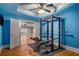 Basement home gym with exercise equipment and open space at 2760 Veltre Sw Ter, Atlanta, GA 30311