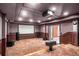 Finished basement home theater with large projection screen at 2760 Veltre Sw Ter, Atlanta, GA 30311