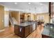 Large kitchen island with granite countertops and stainless steel appliances at 2760 Veltre Sw Ter, Atlanta, GA 30311