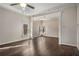 Spacious main bedroom with hardwood floors and large windows at 2760 Veltre Sw Ter, Atlanta, GA 30311