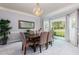 Formal dining room with a chandelier and bay window at 3799 Halisport Nw Ln, Kennesaw, GA 30152