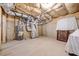 Unfinished basement with HVAC and storage at 4016 Matty Ne Dr, Marietta, GA 30066