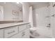 Bathroom with shower/tub combo and single vanity at 4016 Matty Ne Dr, Marietta, GA 30066