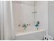 Clean bathroom with white subway tile and bathtub at 4016 Matty Ne Dr, Marietta, GA 30066