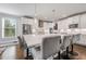 Large kitchen island with seating and stainless steel appliances at 4016 Matty Ne Dr, Marietta, GA 30066