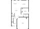 First floor plan shows kitchen, living room and bedroom at 757 Galveston Way, Mcdonough, GA 30253