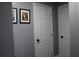 Clean hallway with white doors and gray walls at 2185 Fairfield St, Smyrna, GA 30080