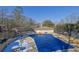 Community swimming pool with a winter cover at 5400 Roswell Rd # P2, Atlanta, GA 30342