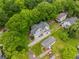 Aerial view of house, backyard, and detached garage at 628 Robinson Se Ave # B, Atlanta, GA 30312