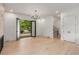 Living room with French doors opening to a balcony at 628 Robinson Se Ave # A, Atlanta, GA 30312