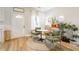 Charming breakfast nook with round table and two green chairs at 2605 Poplar Ln, Cumming, GA 30041