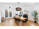 Dining room with a live-edge table and hardwood floors at 729 Martin Se St, Atlanta, GA 30315