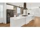 Modern kitchen with a large island and stainless steel appliances at 729 Martin Se St, Atlanta, GA 30315