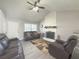 Spacious living room with fireplace and hardwood floors at 8791 Daerwater Dr, Winston, GA 30187