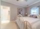 Bedroom with king-size bed and ensuite bathroom at 2040 Hickory Station Cir, Snellville, GA 30078