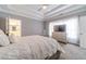 Main bedroom with king-size bed and large TV at 2040 Hickory Station Cir, Snellville, GA 30078