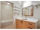 Modern bathroom with updated vanity, tiled shower, and soaking tub at 195 Arizona Ne Ave # 158, Atlanta, GA 30307