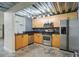 Modern kitchen featuring stainless steel appliances and light wood cabinets at 195 Arizona Ne Ave # 158, Atlanta, GA 30307