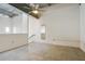 Loft bedroom with ceiling fan and concrete floors at 195 Arizona Ne Ave # 158, Atlanta, GA 30307