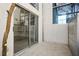 The patio features a sliding door entrance and string lights at 195 Arizona Ne Ave # 158, Atlanta, GA 30307