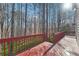 Deck with wooded views and access to backyard at 1015 Wedgewood Ct, Woodstock, GA 30189