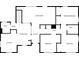 Two-story home floor plan, includes kitchen, living room and bedrooms at 2792 Plantation Dr, Atlanta, GA 30344