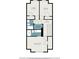 Second floor plan, with two bedrooms and primary bedroom at 915 Highwood Ln, Atlanta, GA 30344