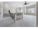 Spacious bonus room featuring neutral carpet and stairs with iron balusters at 183 Applewood Ln, Acworth, GA 30101