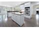Modern kitchen with granite countertops, stainless appliances, and eat-in area at 183 Applewood Ln, Acworth, GA 30101