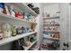 Well-organized pantry with shelving, offering ample storage space for kitchen essentials at 183 Applewood Ln, Acworth, GA 30101