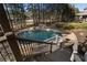 Backyard swimming pool with stone detailing and spa at 183 Applewood Ln, Acworth, GA 30101