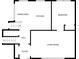 Main floor plan; living room, kitchen, bedroom at 530 Balfour Dr, Decatur, GA 30032