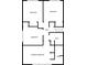Upper floor plan, featuring bedrooms, bathrooms and hallway at 530 Balfour Dr, Decatur, GA 30032