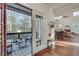 View from balcony to living room with hardwood floors and stylish furnishings at 3204 Woodrow Ne Way, Atlanta, GA 30319
