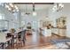 Spacious living room with high ceilings, a fireplace, and an open layout perfect for entertaining at 3204 Woodrow Ne Way, Atlanta, GA 30319