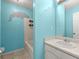 Bathroom with a bathtub, sink, and vanity at 1489 New Hope Rd, Locust Grove, GA 30248