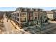 Aerial view of modern townhomes on a city street at 105 Georgia Se Ave # 5, Atlanta, GA 30312