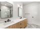 Modern bathroom with double vanity and marble flooring at 105 Georgia Se Ave # 5, Atlanta, GA 30312