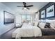 Spacious bedroom with large window and plenty of natural light at 3351 Orwell Way # 2206, Cumming, GA 30041